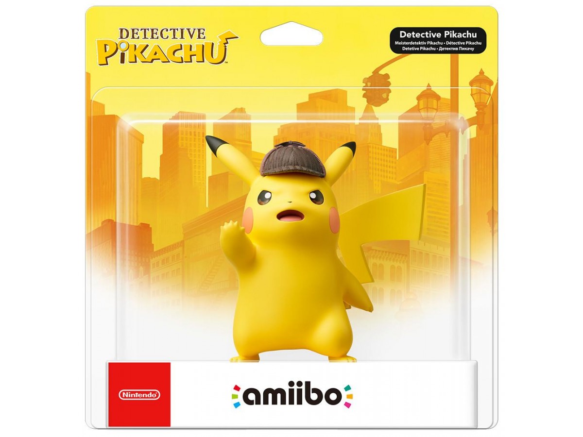Amiibo Detective Pikachu Figürü Buyuk Boy 14cm