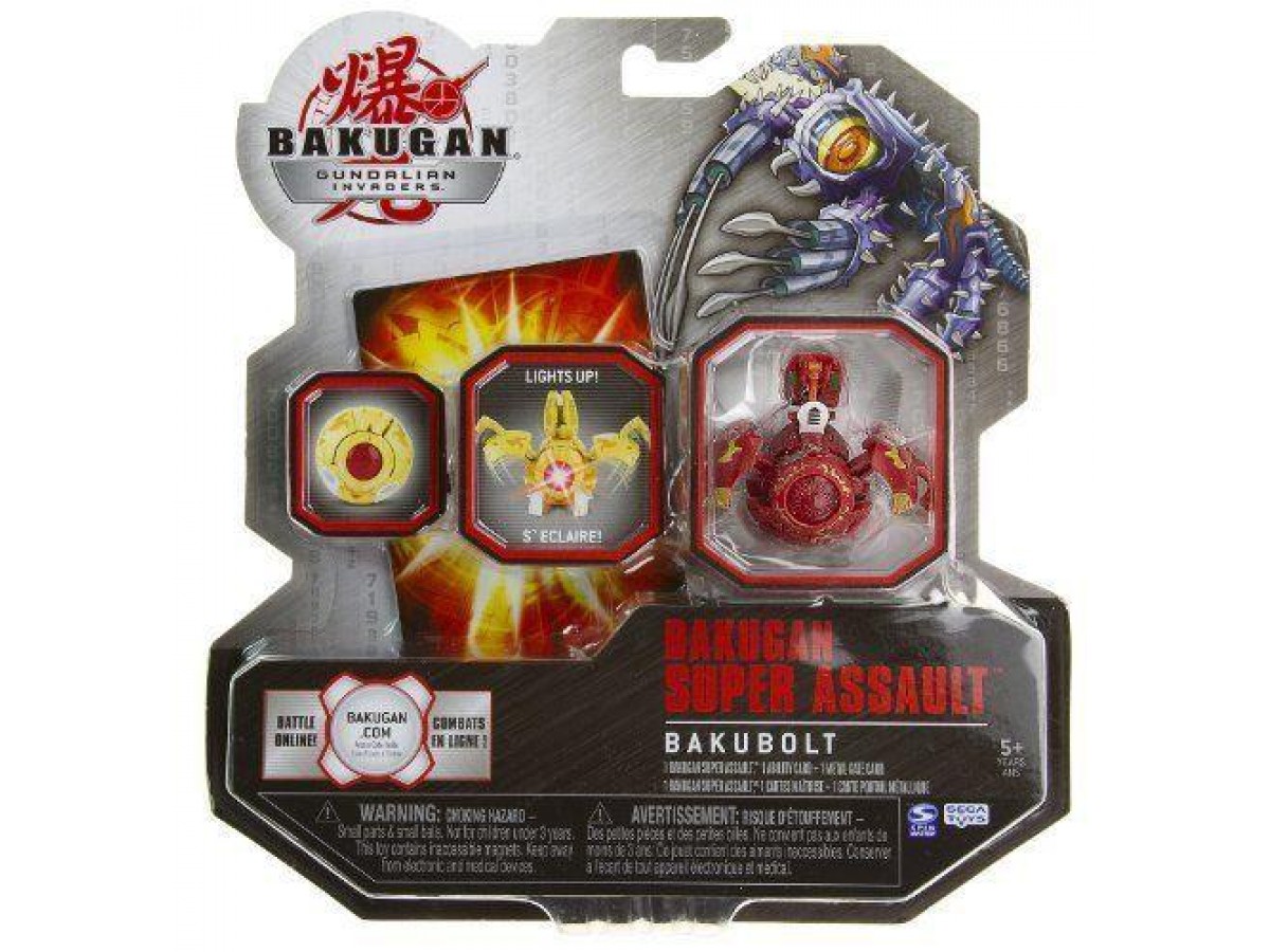 Bakugan Gundalian Invaders Super Assault Series Bakubolt Single Figüre
