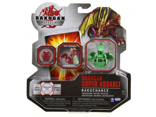 Bakugan Gundalian Invaders Super Assault Series Bakuchance V1 Single Figüre
