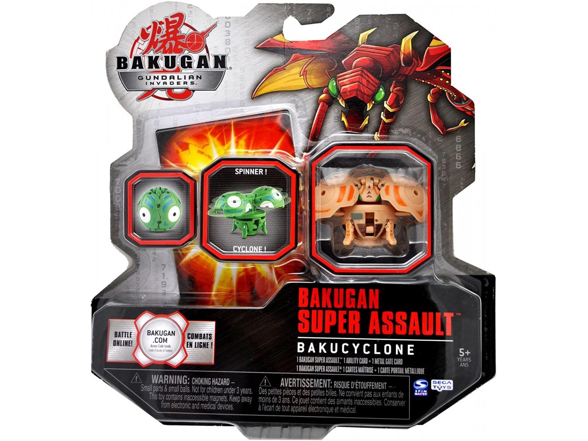 Bakugan Gundalian Invaders Super Assault Series Bakucyclone Single Figüre