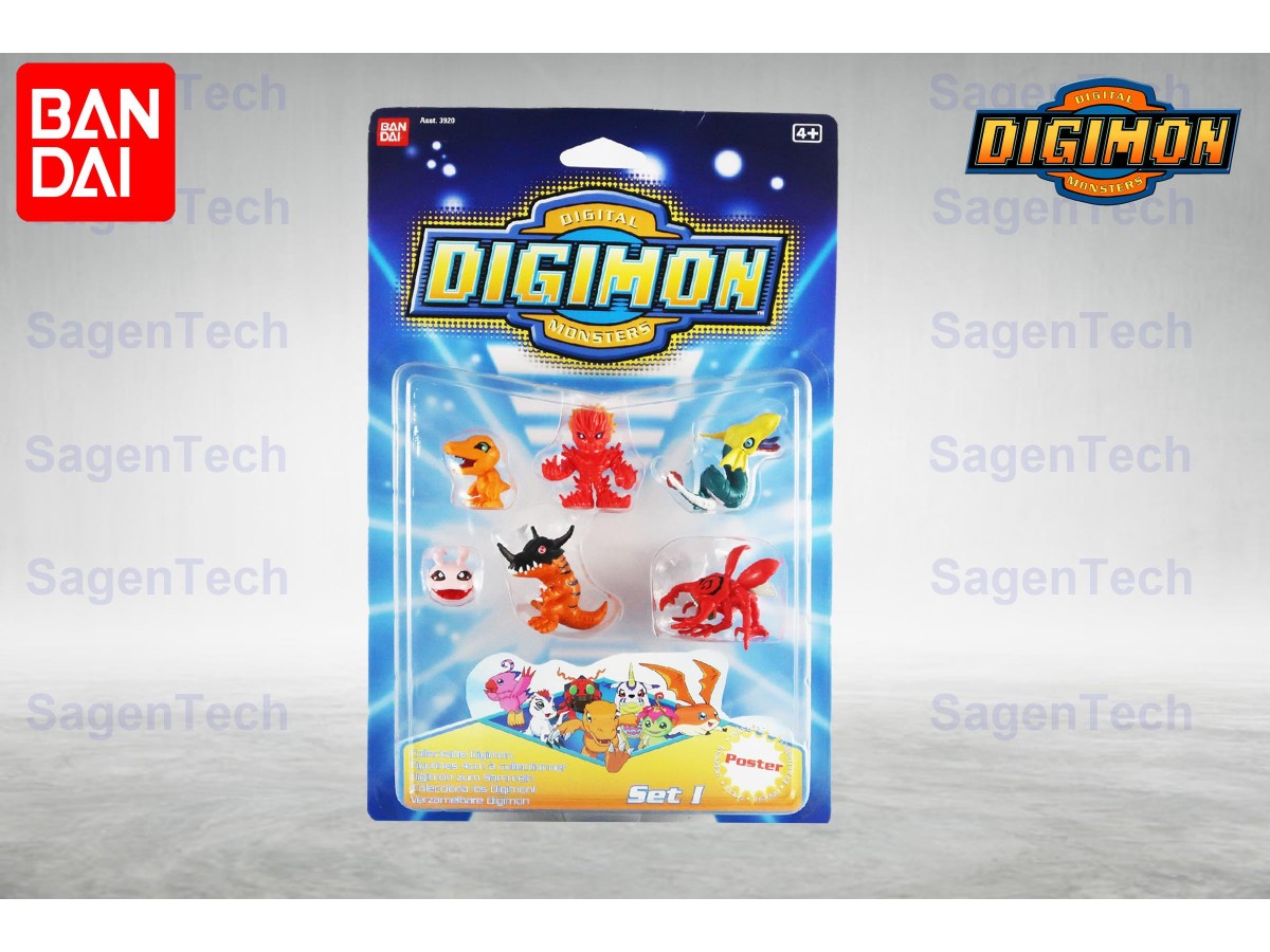 Bandai Digimon 6 Li Mini Set - Seri 1 Orjinal Ürün
