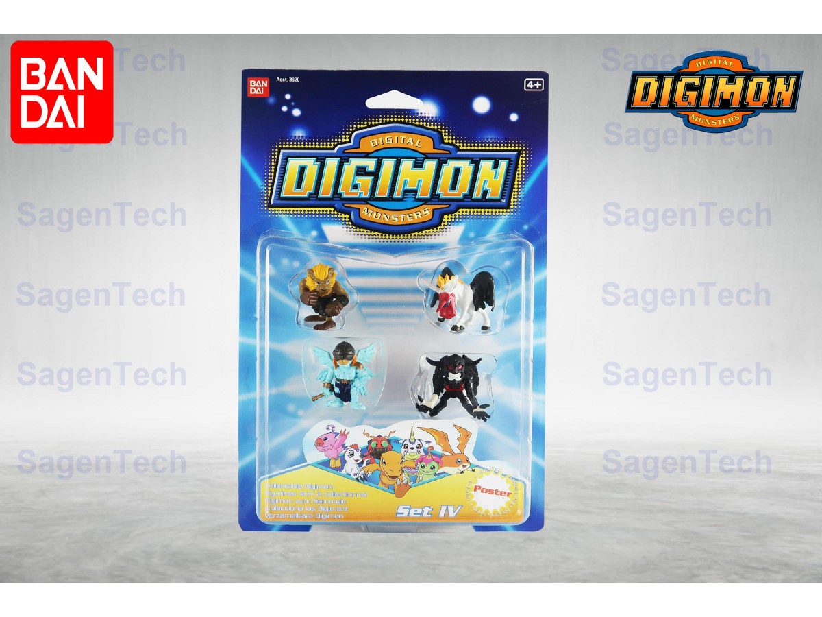 Bandai Digimon 6 Li Mini Set - Seri 4 Orjinal Ürün