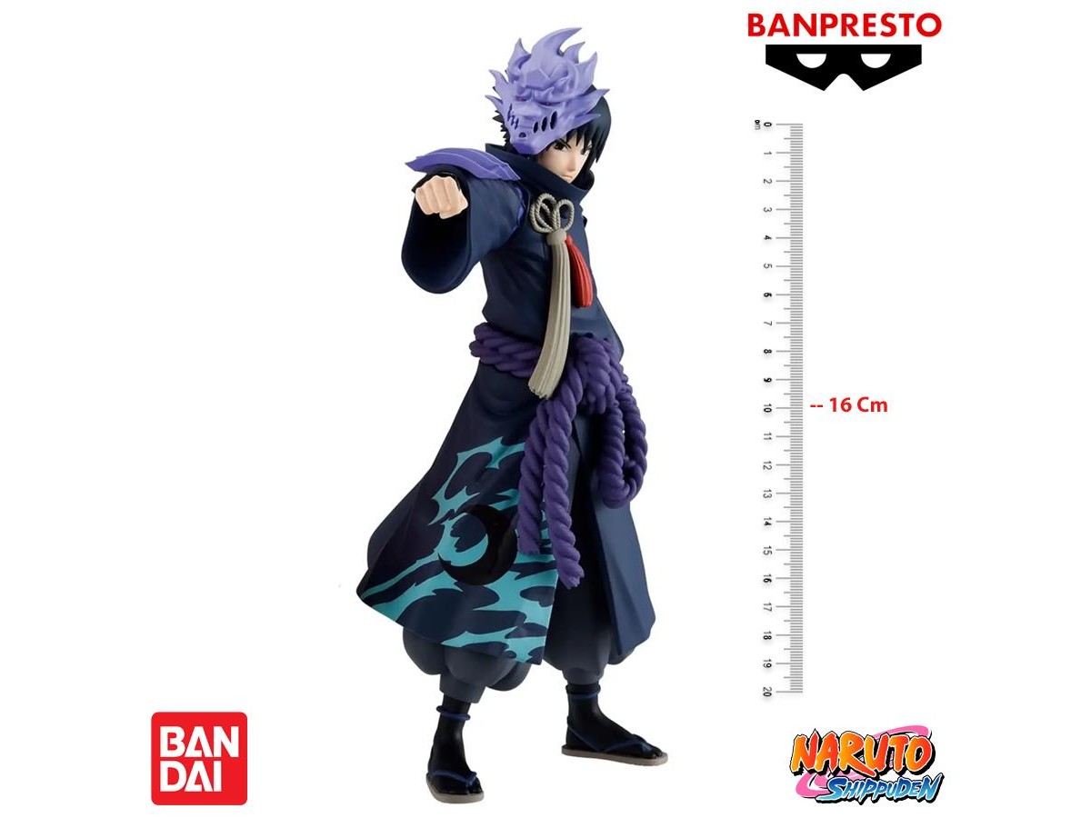 Banpresto 20th Anniversary Costume Naruto Shippuden - Uchiha Sasuke Statue 16cm