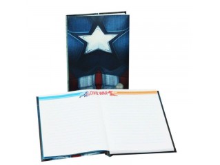 Captain America Işıklı Premium Notebook