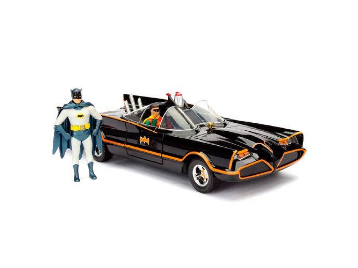 Dc Comics Batman Classic Tv Batmovil 1966 Metal Car & Figüre Set
