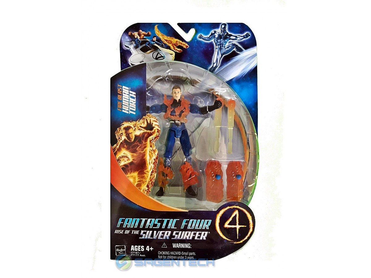 Fantastic Four 2 Fire Blast Human Torch Action Figür 14 Cm Hasbro