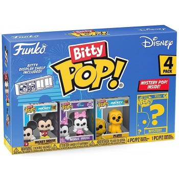 Funko Bitty Pop 4'lü Paket Disney - Mickey Mouse, Minnie Mouse, Pluto