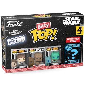 Funko Bitty Pop 4'lü Paket Star Wars - Han Solo, Chewbacca, Greedo