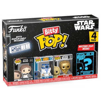 Funko Bitty Pop 4'lü Paket Star Wars - Leia, R2-D2, C-3PO