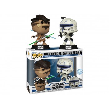 Funko Pop 2-Pack Disney Star Wars Clone Wars - Pong Krell Vs. Captain Rex Special Edition