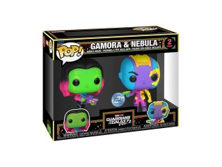 Funko Pop 2-Pack Marvel Guardians of the Galaxy Vol.2: Gamora & Nebula Blacklight Special Edition Bo