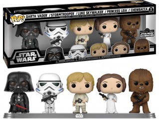 Funko Pop 5-Pack: Disney Star Wars - Darth Vader / Stormtrooper / Luke Skywalker / Princess Leia / C