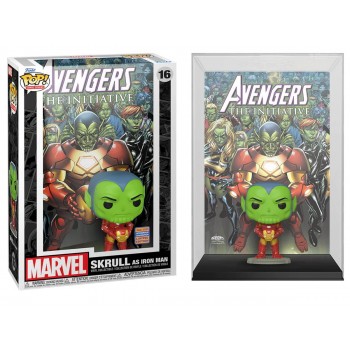 Funko Pop Comic Covers Marvel Avengers The Initiative - Skrull As Iron Man Wondrous