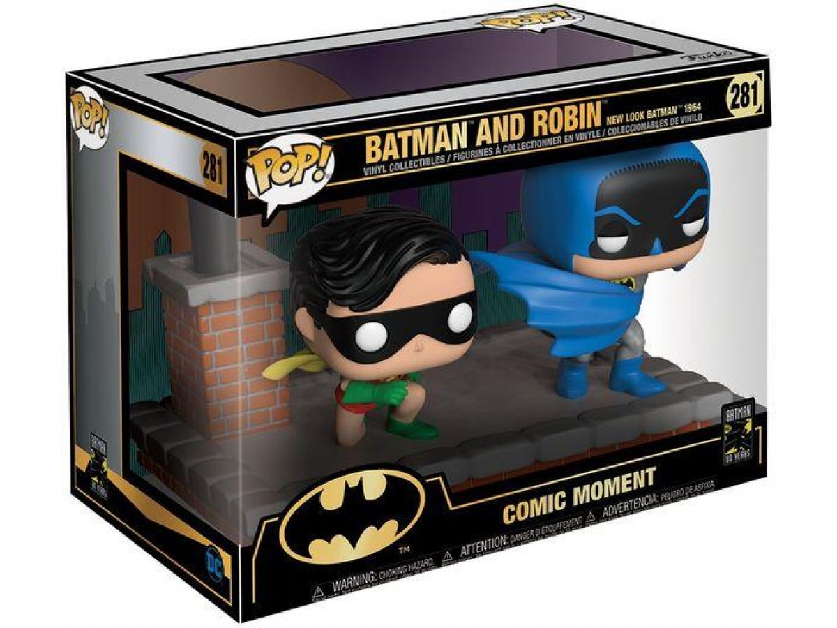 Funko Pop Comic Moments 80th Batman And Robin New Look