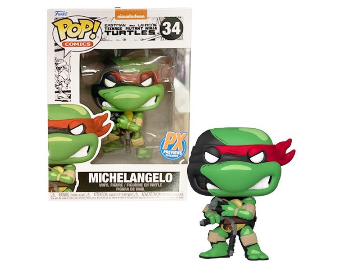 Funko Pop Comics: Teenage Mutant Ninja Turtles - Michelengelo PX Previews Exclusive No:32