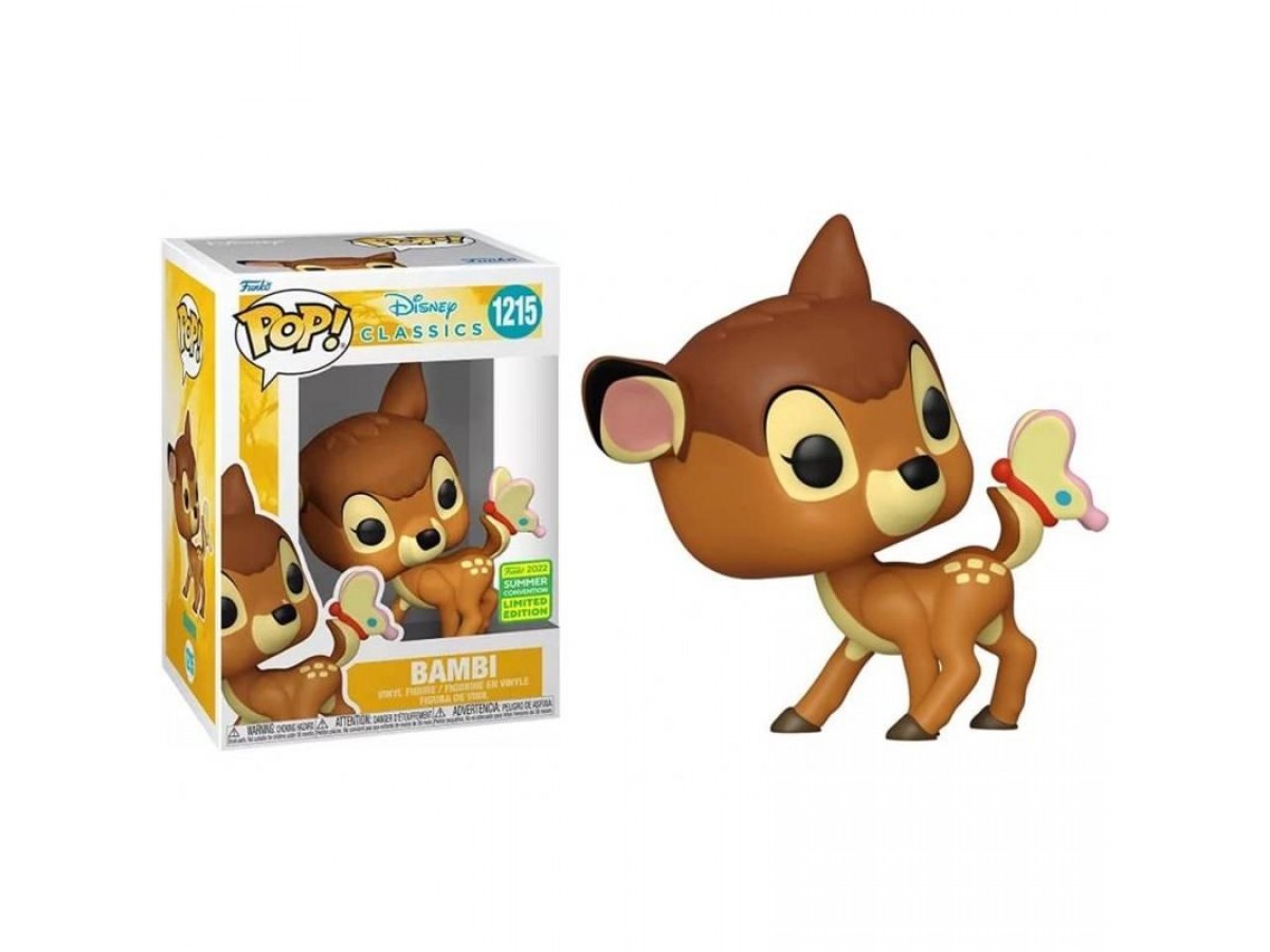 Funko Pop Disney Classics: Bambi - Bambi with Butterfly Summer Convention Limited Edition No:1215