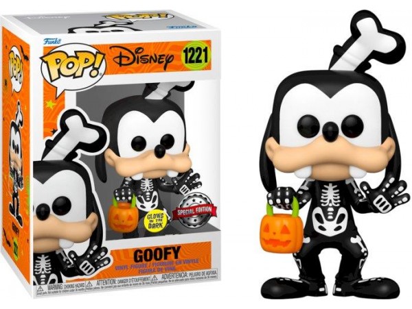 Funko Pop Disney: Goofy (Skeleton) Glows in the Dark - Special Edition No:1221