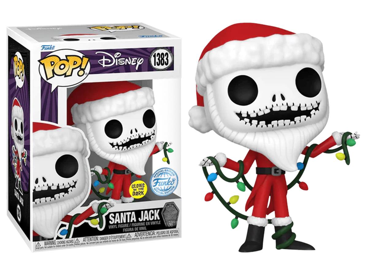 Funko Pop Disney The Nightmare Before Christmas 30th - Santa Jack Glows İn The Dark