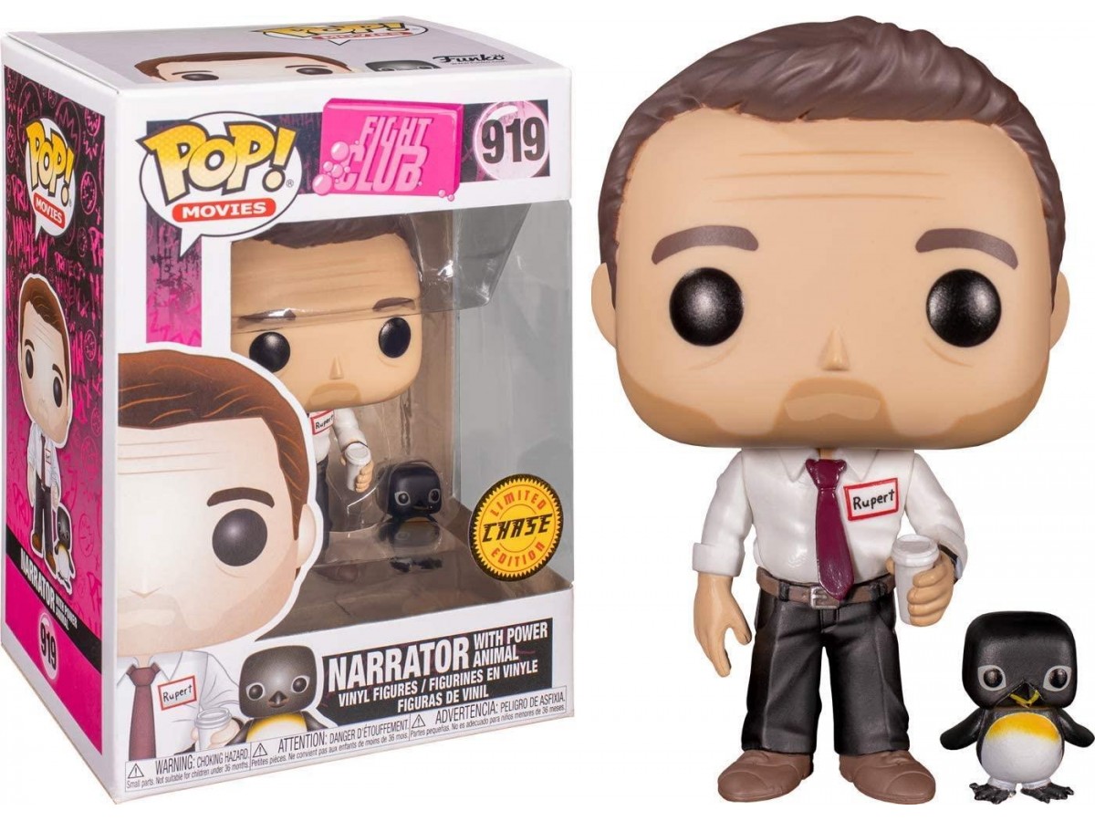 Funko Pop Fight Club Narrator With Power Animal Limited Chase Edition