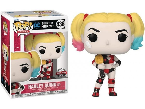 Funko Pop Heroes: DC Comics  - Harley Quinn with Belt Special Edition No:436