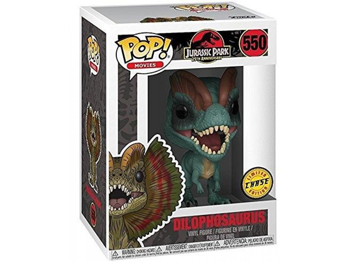 Funko Pop Jurassic Park 25th Dilophosaurus Chase Limited Edition
