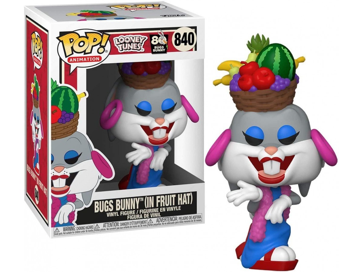 Funko Pop Looney Tunes 80th Bugs Bunny In Fruit Hat