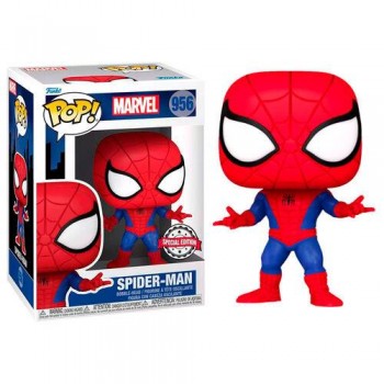 Funko Pop Marvel: Animated Spider-Man - Spider-Man Special Edition No:956 Bobble-Head