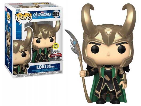 Funko Pop Marvel Avengers Loki with Scepter Special Edition