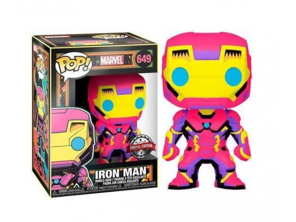 Funko Pop Marvel: Black Light Iron Man Special Edition