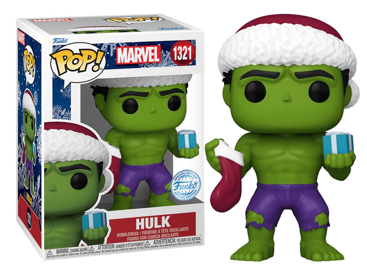 Funko Pop Marvel: Holiday Hulk Special Edition No:1321 Bobble Head