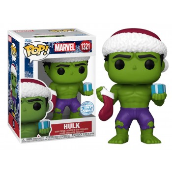 Funko Pop Marvel: Holiday Hulk Special Edition No:1321 Bobble Head