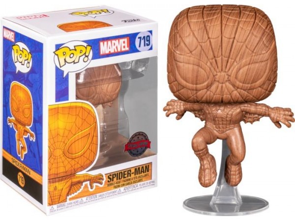 Funko Pop Marvel Spider-man Wood Deco Ent. Earth Special Edition
