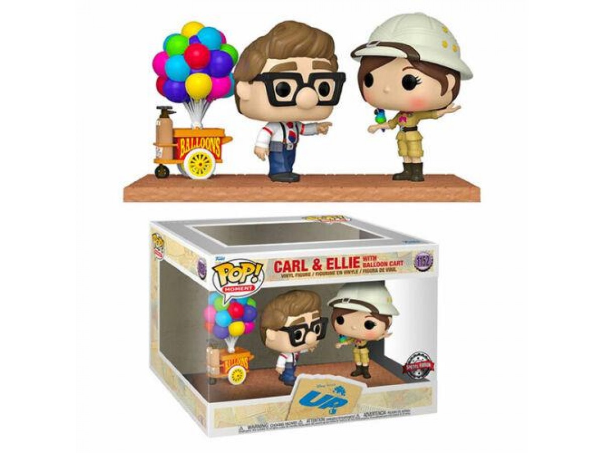 Funko Pop Moments: Up - Carl & Ellie with Balloon Cart Special Edition No:1152