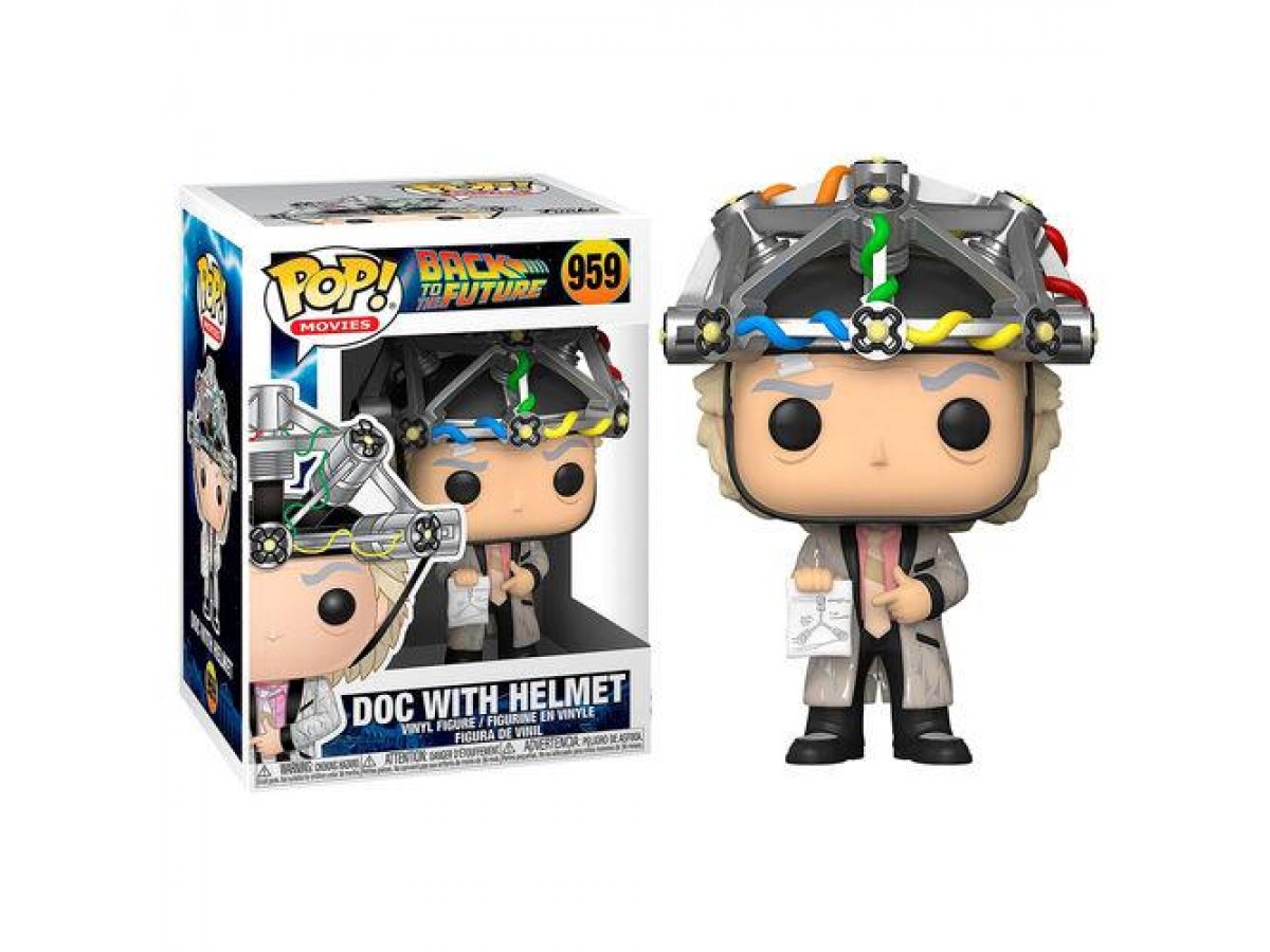 Funko Pop Movies Back To The Future Doc With Helmet Figürü