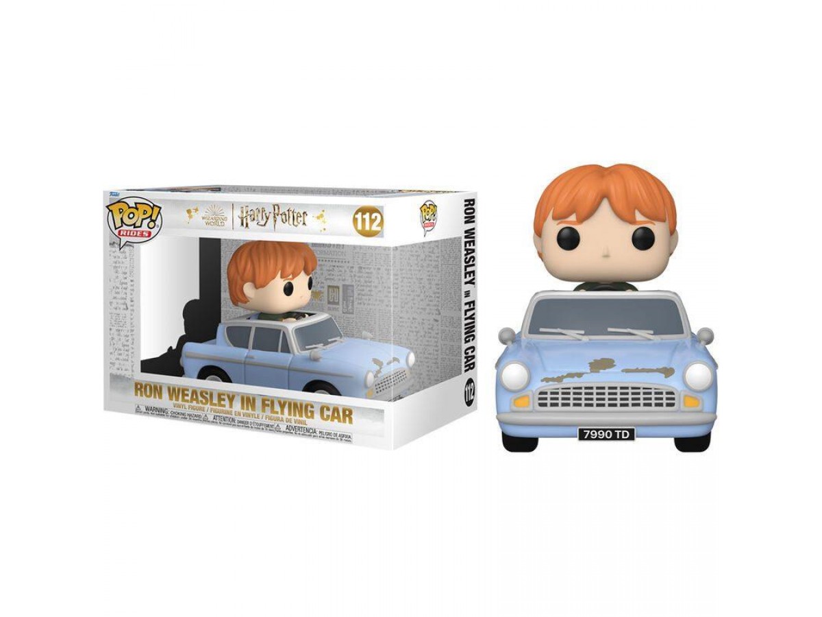 Funko Pop Rides Super Deluxe: Harry Potter Chamber of Secrets Anniversary 20th - Ron Weasley in Flyi
