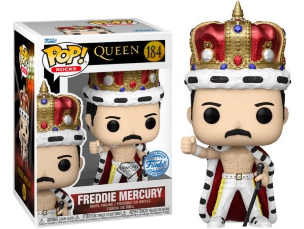 Funko Pop Rocks: Queen - Freddie Mercury King Diamond Collection Special Edition No:184
