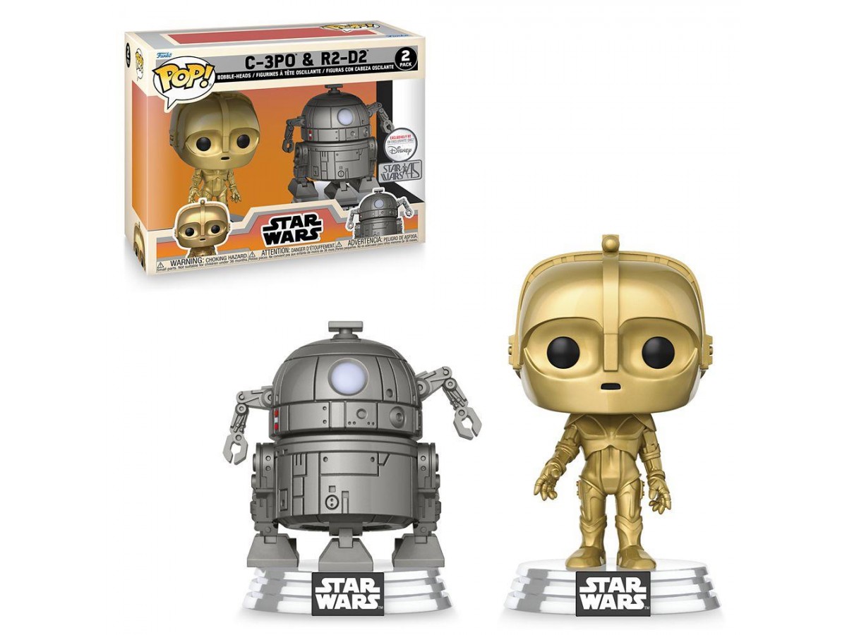 Funko Pop Star Wars Concept - C-3PO & R2-D2  Exclusively at Disney 2-Pack Bobble-Heads