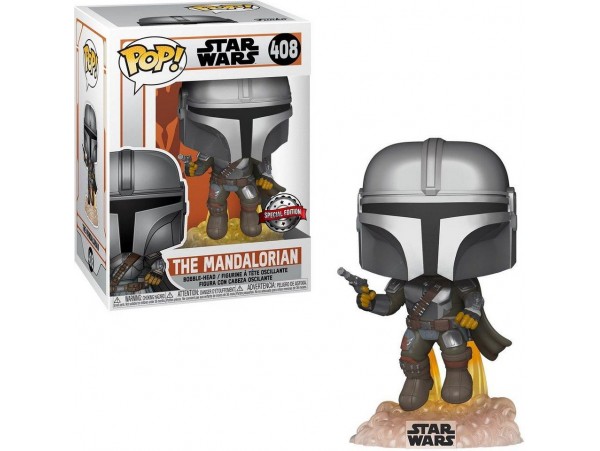 Funko Pop Star Wars The Mandalorian Flying Special Edition No:408