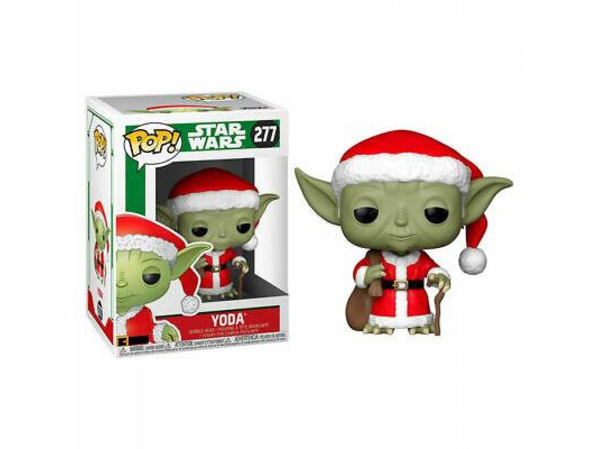 Funko Pop Star Wars Holiday Santa Yoda Figürü