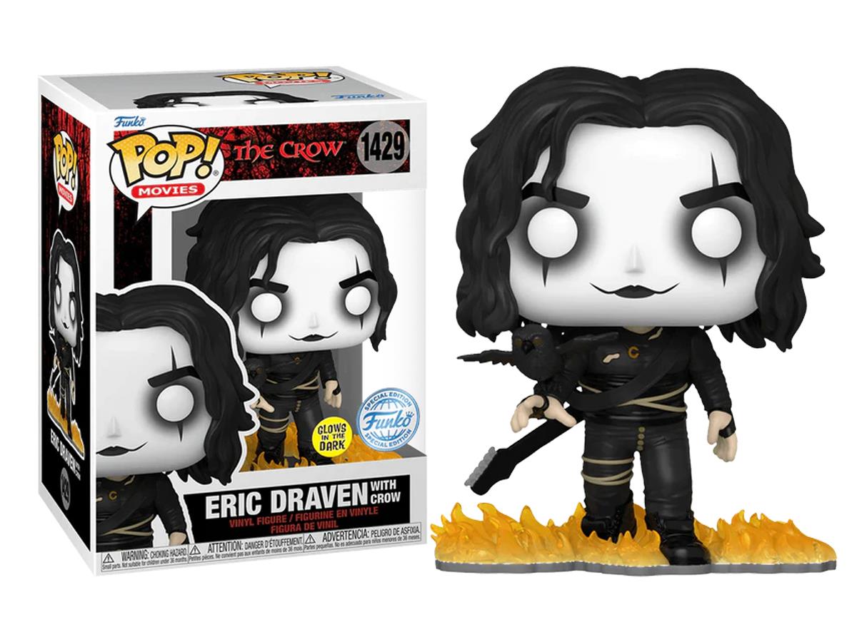Funko Pop The Crow - Eric Draven With Crow Glows İn The Dark Special Edition No:1429