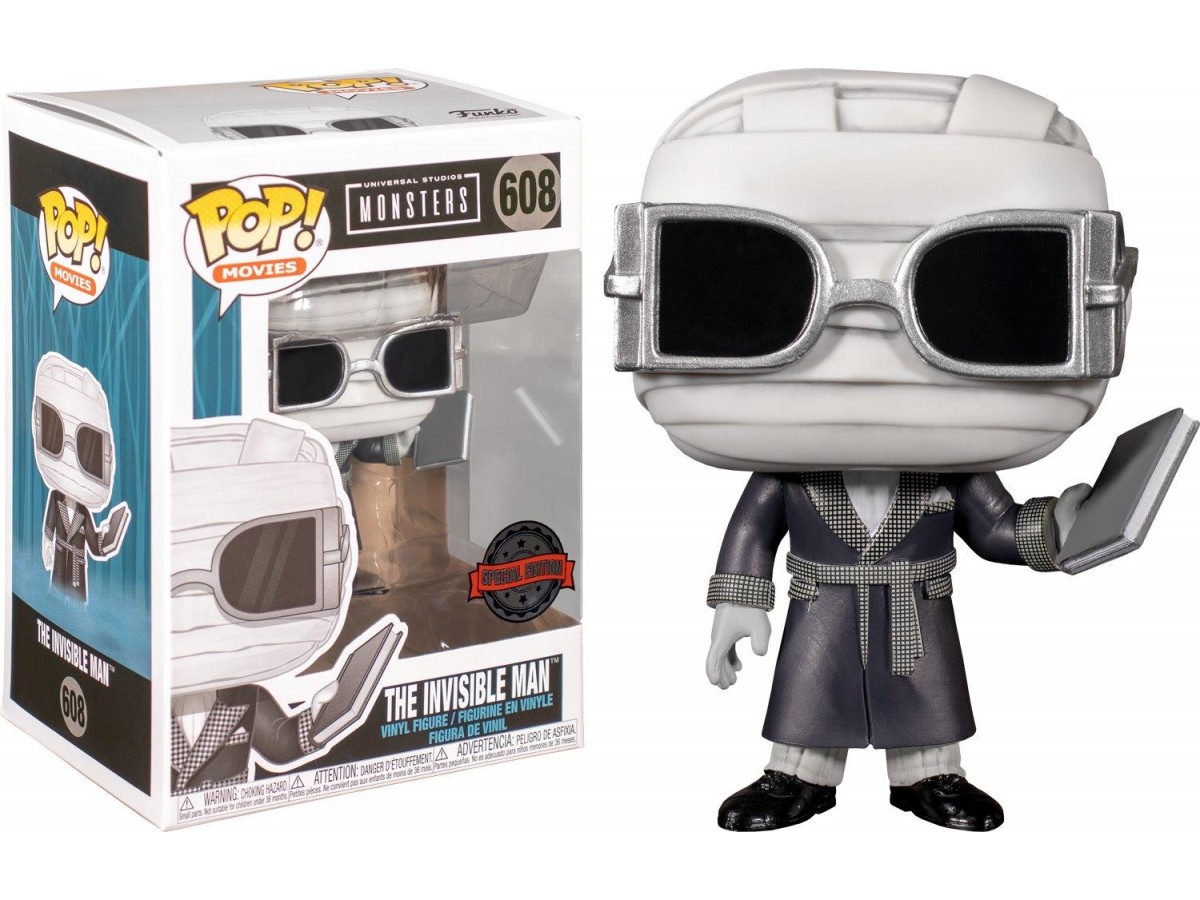 Funko Pop The Invisible Man Black And White Figürü Special Edition