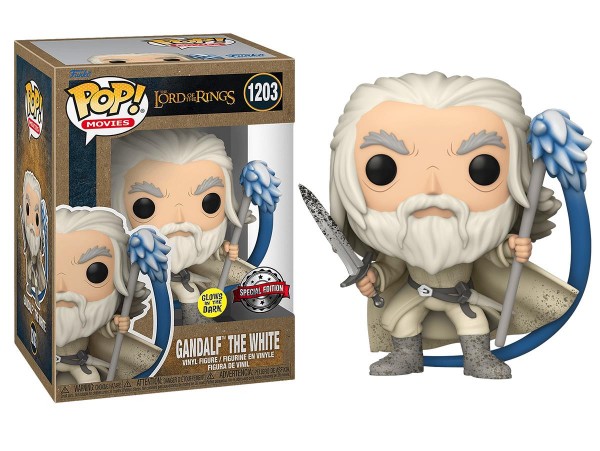 Funko Pop The lord Of The Rings Gandalf The White Glows Special Edit.