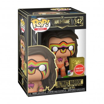 Funko Pop Wwe: Hall Of Fame Ultimate Warrior With Pin Special Edition No:142