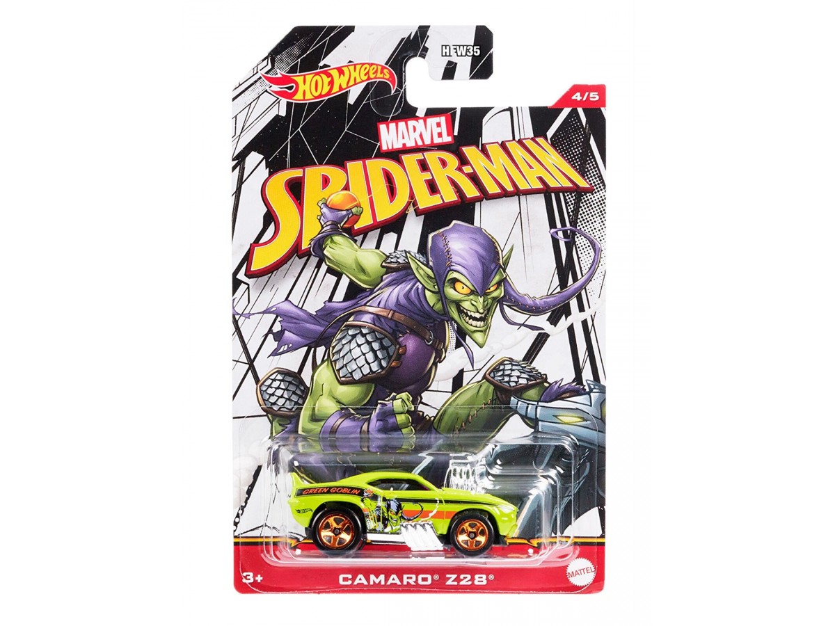 Hot Wheels Marvel Spiderman Camaro Z28