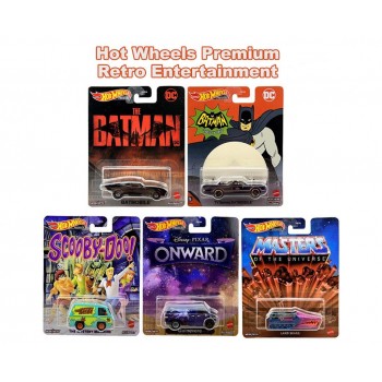 Hot Wheels Premium Retro Entertainment Serisi 5'li Set