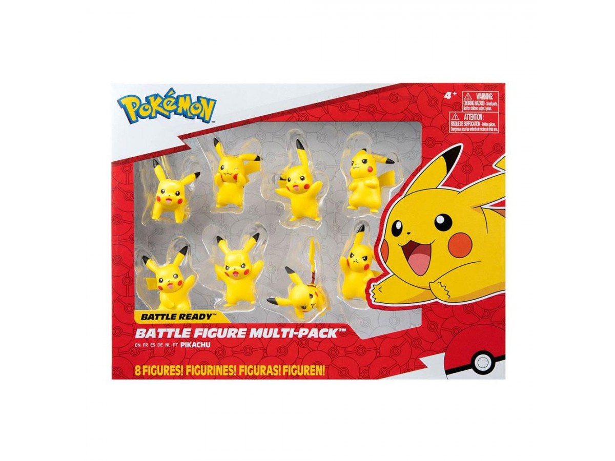 Jazwares Pokemon Battle Multi-Pack 8 Figür Pikachu
