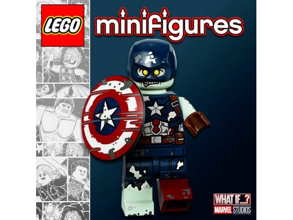 LEGO Marvel Studios Series 71031 Zombie Captain America Minifigür