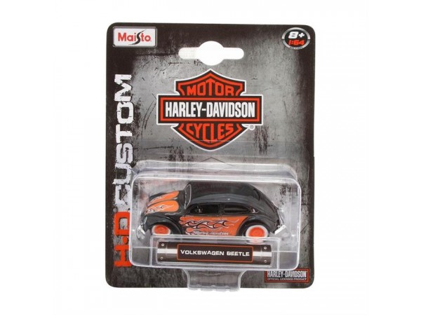 Maisto 1:64 Harley Davidson Custom Cars Volkswagen Beetle 7cm