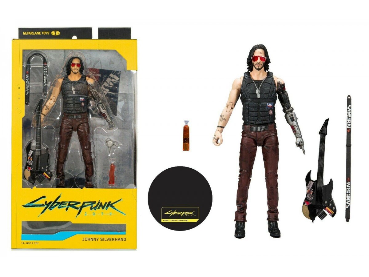 McFarlane Toys Cyberpunk 2077 Johnny Silverhand Guitar Action Figür