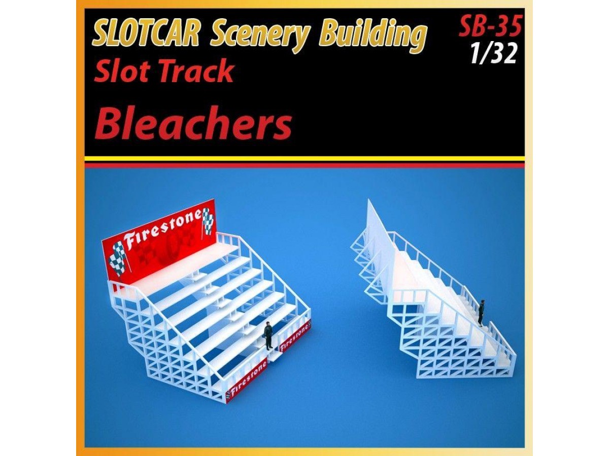 Mhs Slot Track Bleachers 1:32 Maketi Boyasız